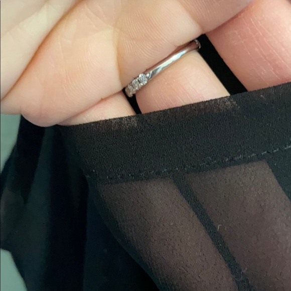 Decree Black Button Blouse XS - Picture 4 of 4